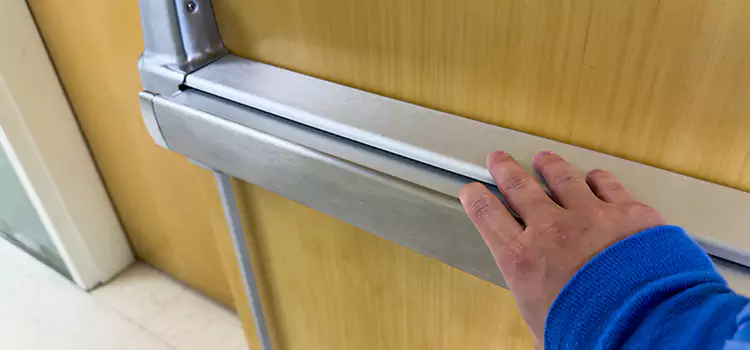 Installing a Push Bar on a Door Peachtree City